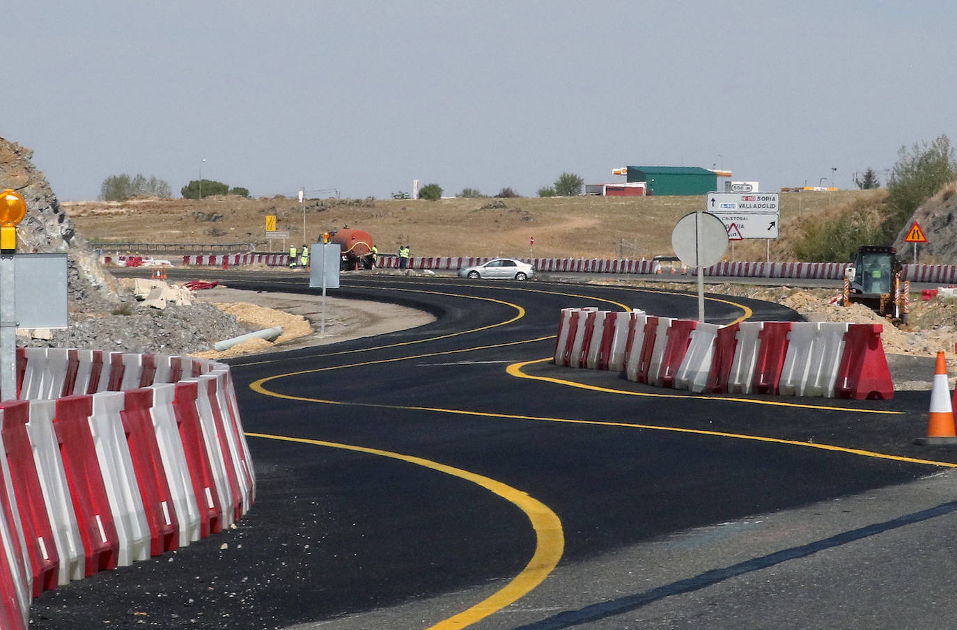 Las obras de la SG-20 avanzan con molestias en algunos tramos