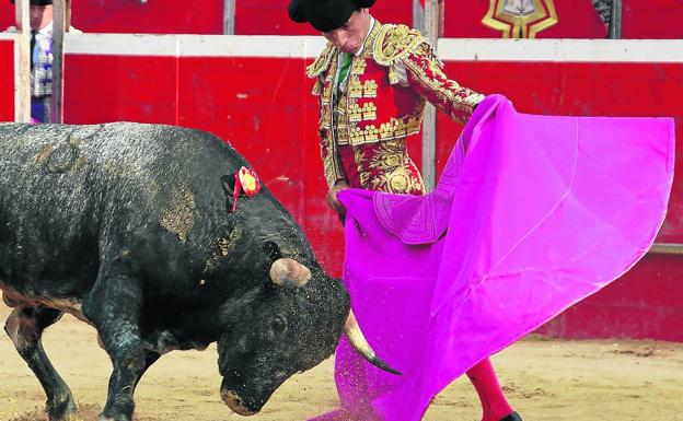 Eusebio Fernández corta una oreja en Riaza el día de su debut con picadores