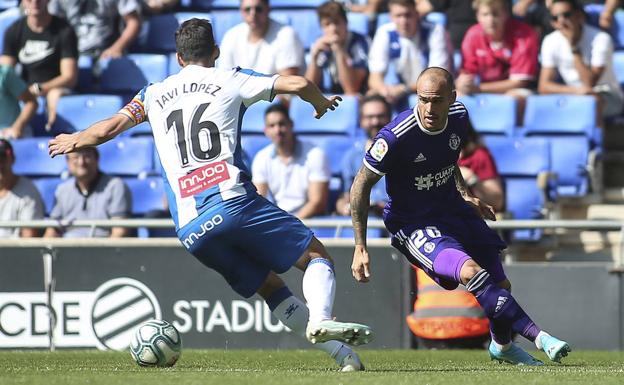 El Real Valladolid ofrece dos caras para ganar en Cornellá