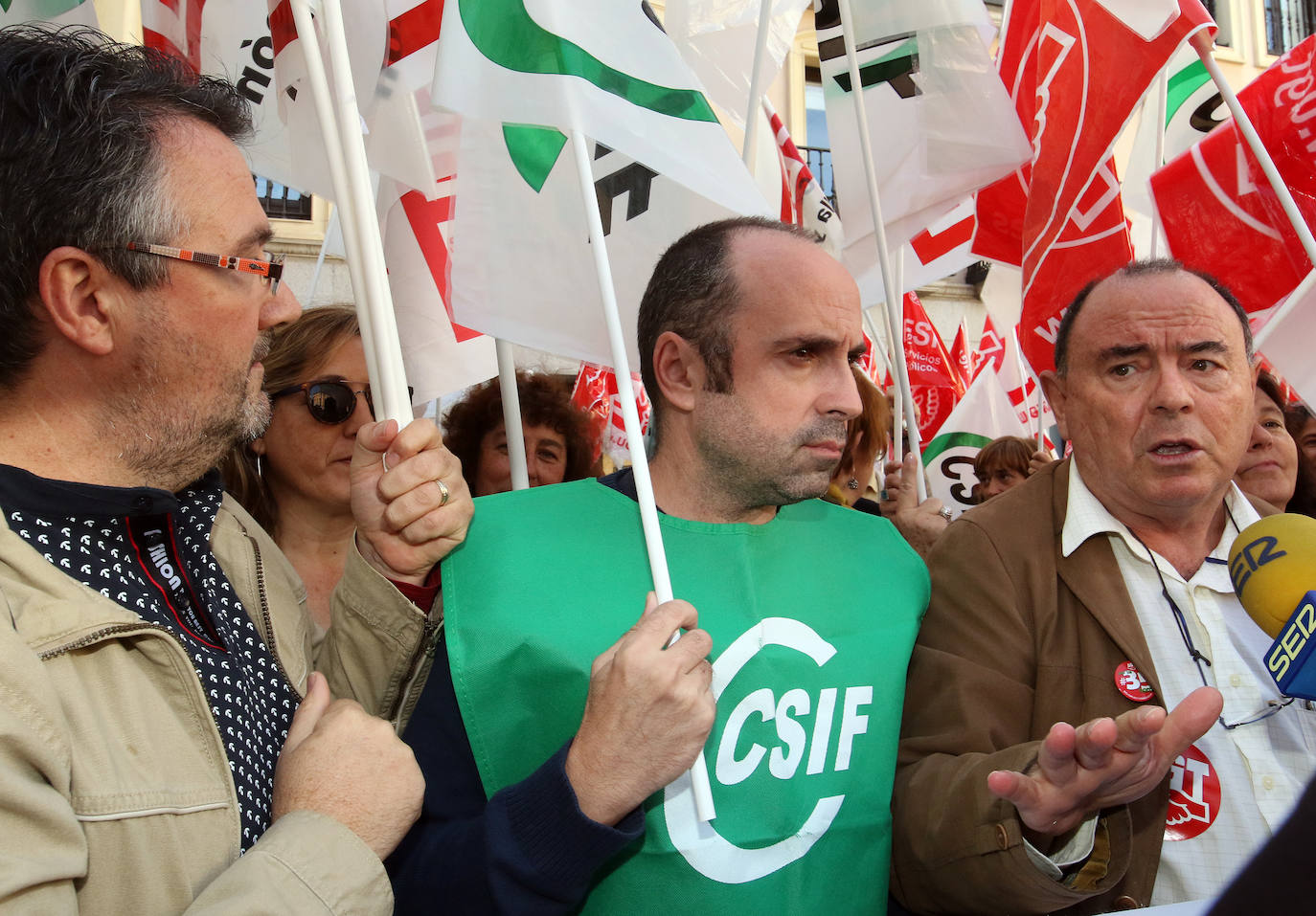 Protesta por la jornada de 35 horas en Segovia