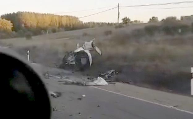 Un brutal accidente en La Bañeza se salda con un joven de 20 años fallecido