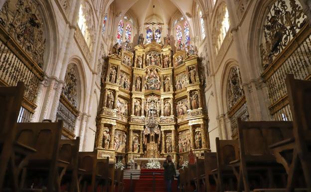 Resultado de imagen de INTERIOR DE LA CATEDRAL DE BURGOS. ALTAR MAYOR