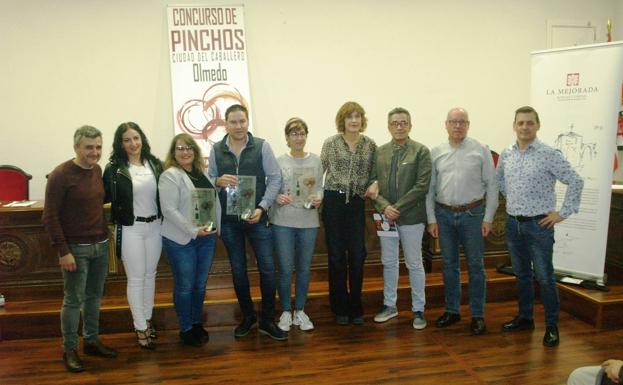 La entrega de galardones pone el broche al concurso de pinchos de Olmedo