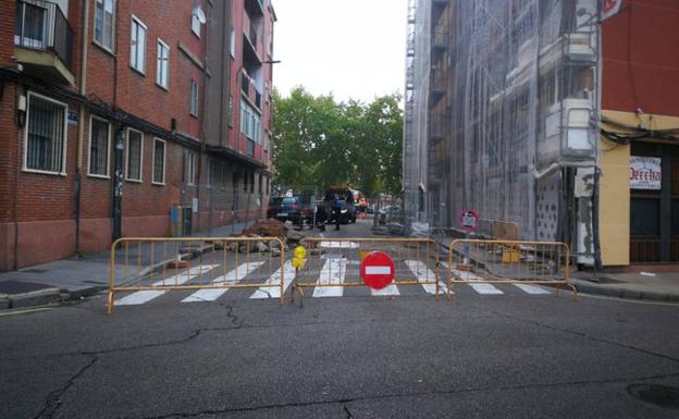 La calle San Sebastián de Valladolid estará cerrada hasta el 20 de diciembre