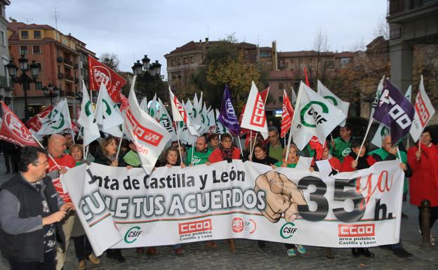 La huelga de funcionarios cierra cuatro quirófanos en Segovia