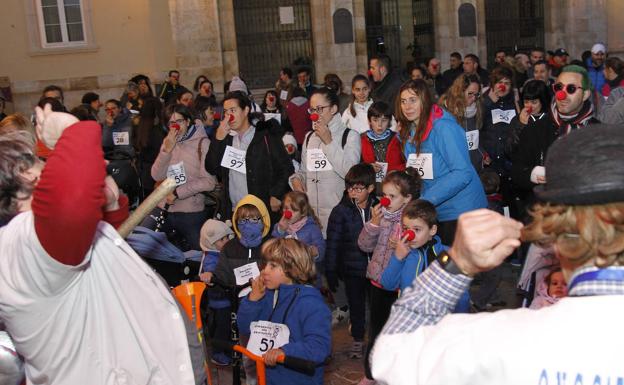 Narices coloradas por la solidaridad en Palencia