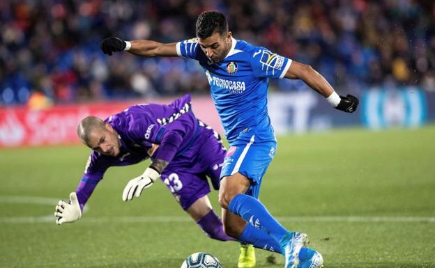 El Getafe choca contra el muro Herrera