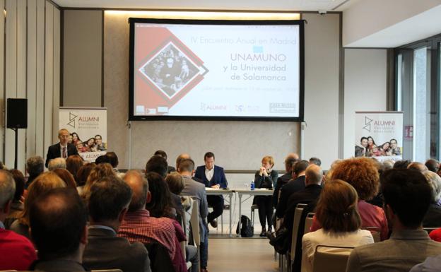 Alumni-USAL celebra su IV encuentro anual en Madrid con un homenaje a Unamuno