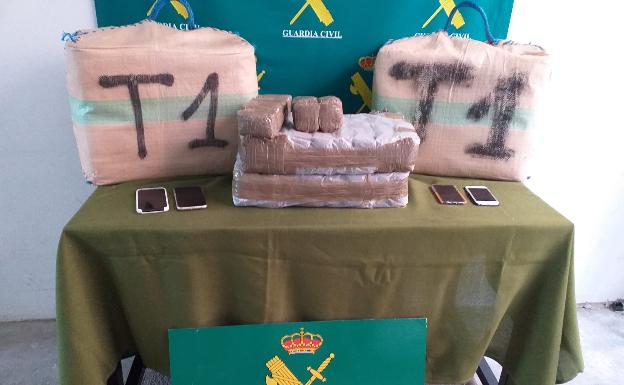 La Guardia Civil de Soria incauta 92 kilos de hachís en la operación «Rochelle» en Matalabreras