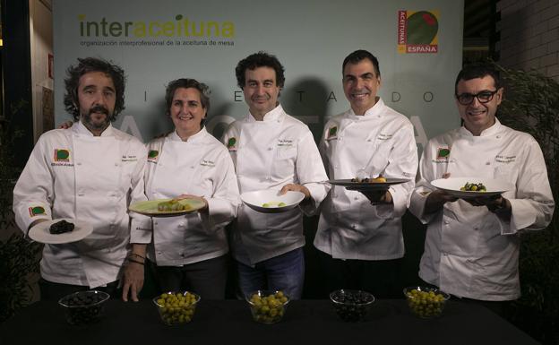 50 figuras de la gastronomía capitanean la reinvención de la aceituna de mesa en la cocina