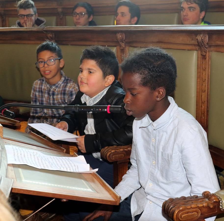 Acto institucional del Día de la Constitución en el Ayuntamiento de Valladolid