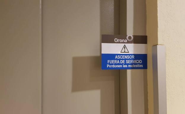 La residencia de Parquesol usa el montacargas para sus mayores al estropearse los ascensores