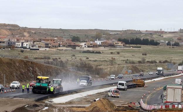 El mal tiempo retrasa hasta la primavera la conclusión de la circunvalación de Segovia