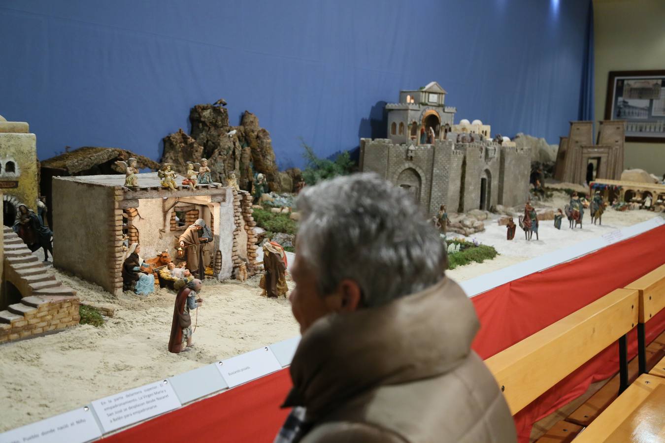 Belén de la familia Trebolle-Liz instalado en el Palacio Real de Valladolid