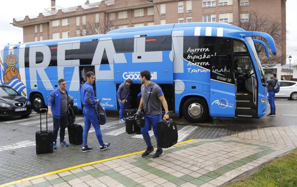 La Real Sociedad ya está en Palencia para medirse al Becerril