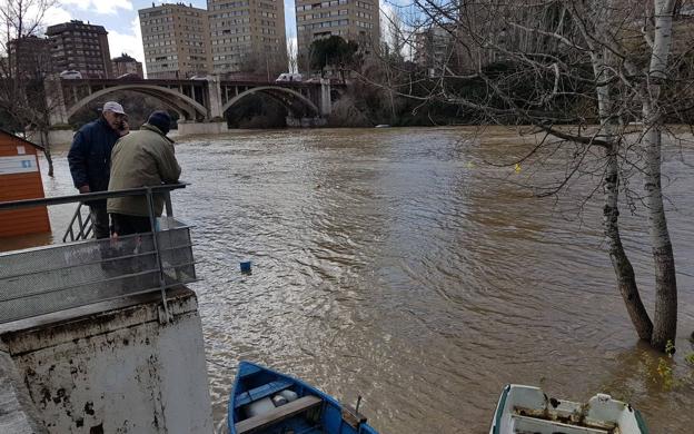 Así ha evolucionado la crecida del río Pisuerga en Valladolid