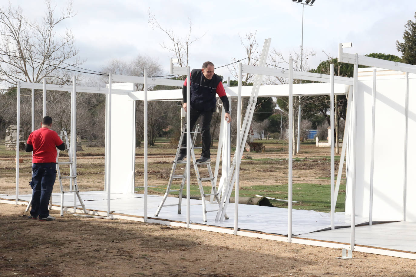 Preparativos para Pigüinos 2020 en el Pinar de la antigua hípica