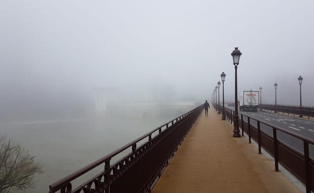 La niebla y el frío protagonizarán el final de un año que deja 396,2 litros de lluvia en Valladolid