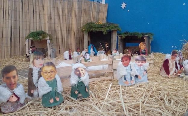 Un belén con caras muy familiares en Robladillo