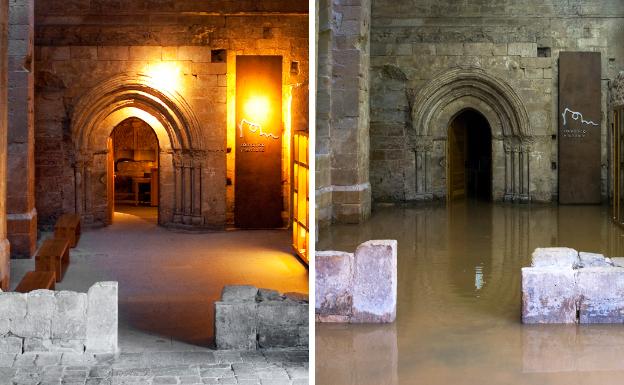 El Rom de Santa María la Real reabre 26 días después de las inundaciones