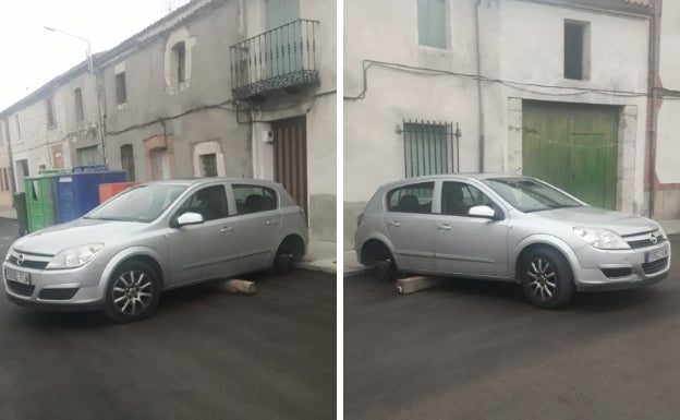 Le roban las ruedas del coche en Adrados y no puede denunciarlo «porque el cuartel está cerrado»