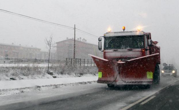 Activada la alerta por previsión de nevadas en León, Palencia y Burgos