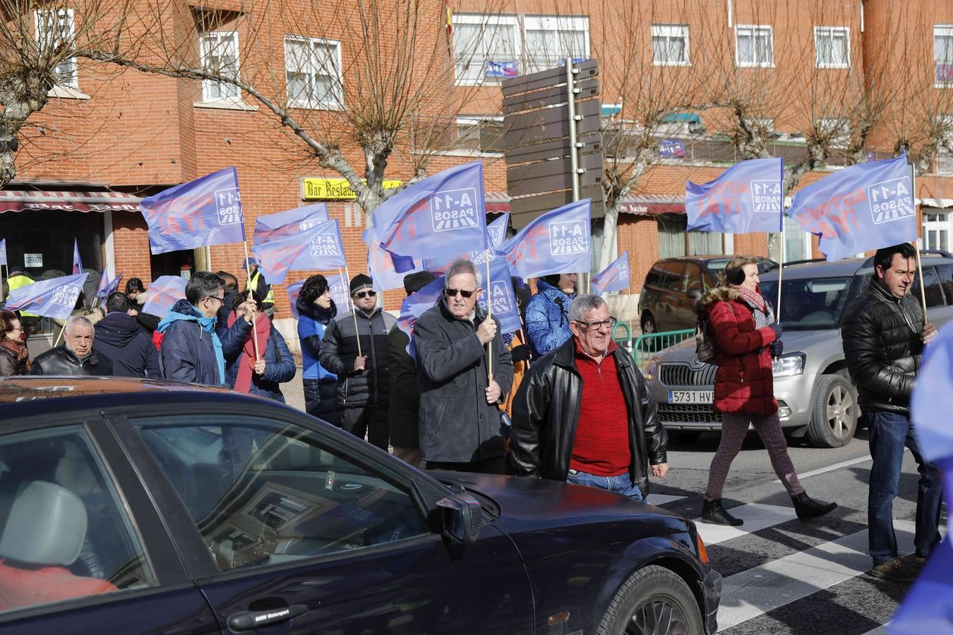 Nueva protesta en Peñafiel para reclamar la Autovía del Duero