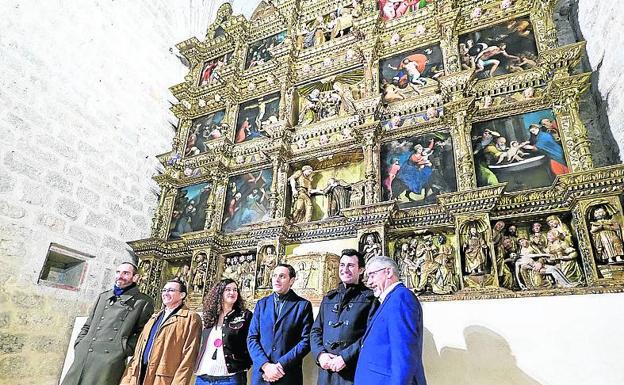 El retablo de Tordehumos recupera su esplendor tras su rehabilitación