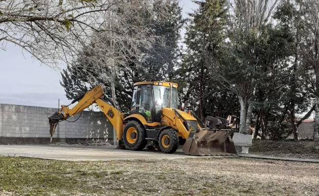 Valoria inicia las obras para construir el bar del polideportivo, que se prolongarán tres meses