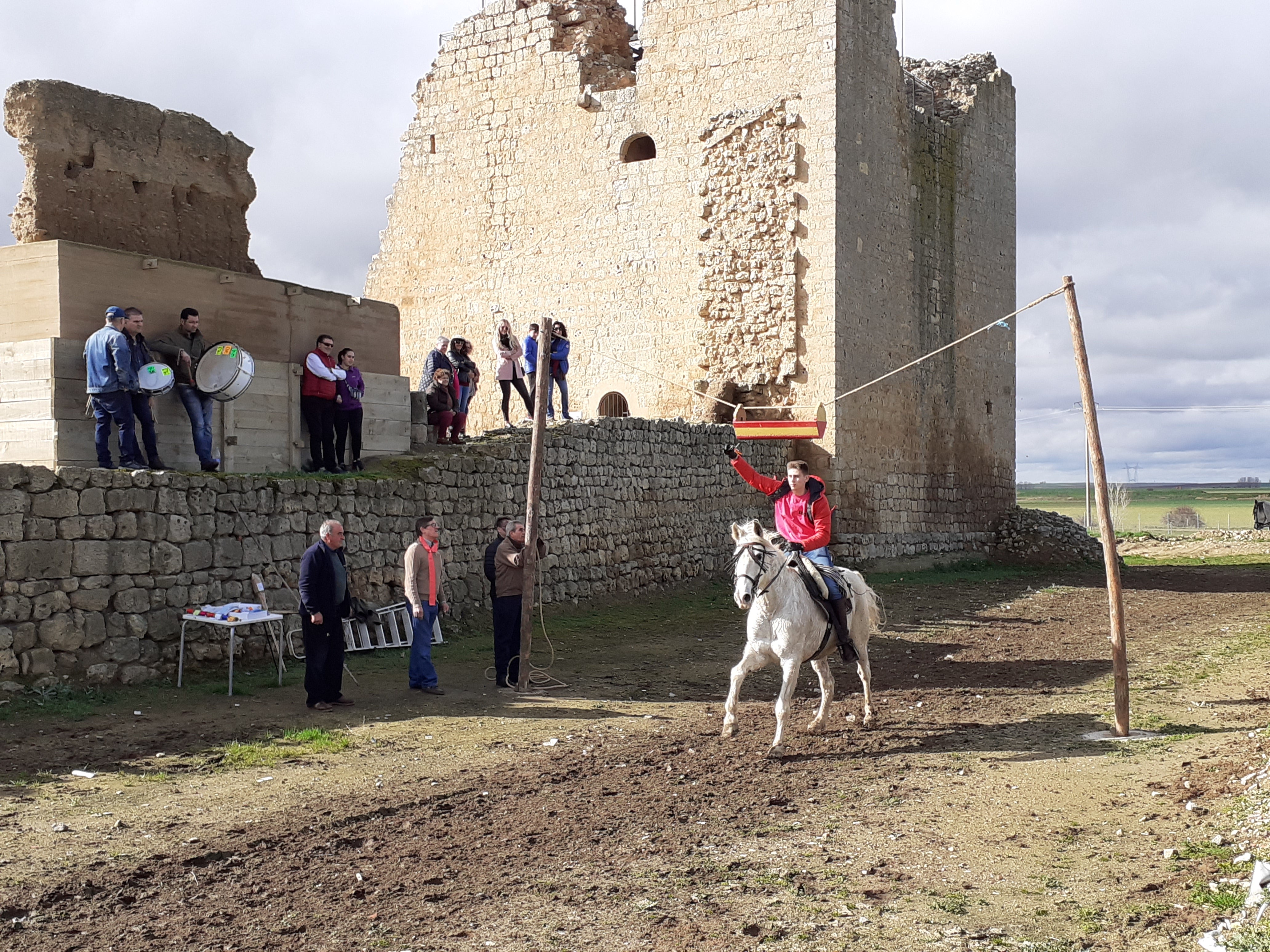 Cintas a caballo en las fiestas de Villagarcía de Campos