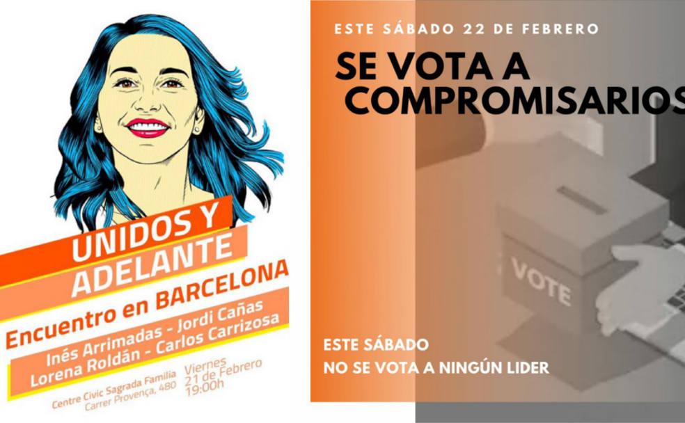 Ciudadanos vota entre dos modelos de partido: Arrimadas-Igea