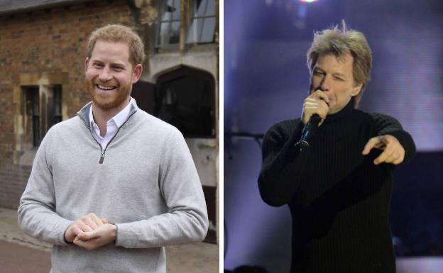 El príncipe Harry y Jon Bon Jovi grabarán una canción benéfica juntos