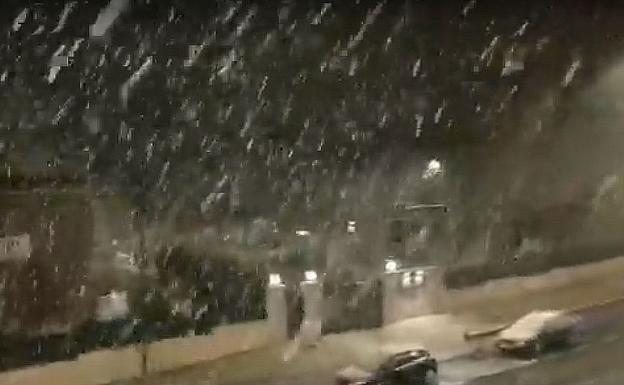 Nieva sobre León