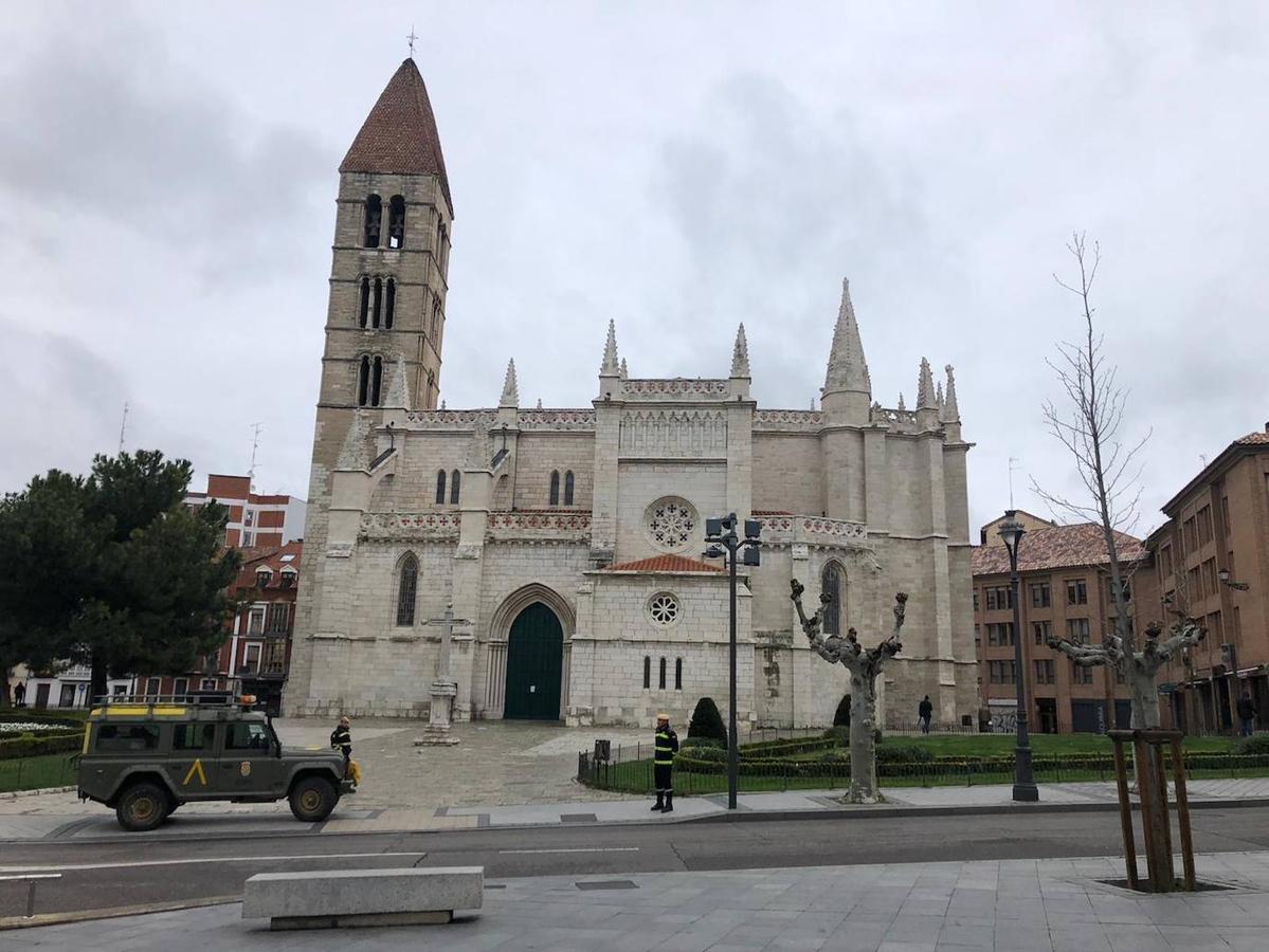 La UME se despliega en Valladolid y Burgos