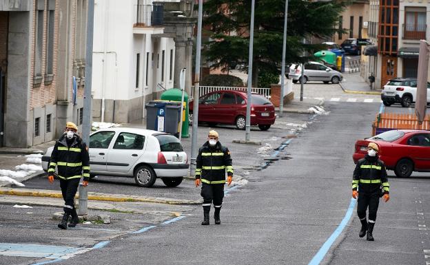 La UME llega a Ávila para colaborar en las labores de aislamiento
