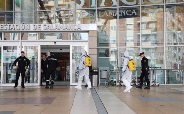 La Unidad Militar de Emergencias limpiará hoy los hospitales, comisarías y estaciones de transporte de Salamanca