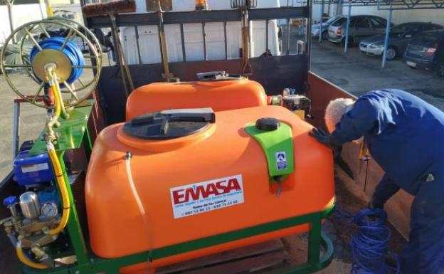 Continúan las tareas de desinfección en los pueblos de la provincia de Zamora