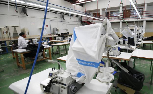 Los presos de la cárcel de Topas fabricarán mascarillas para prevenir el coronavirus