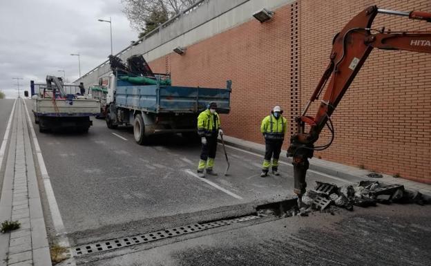 La última obra municipal en Valladolid corta el túnel de la avenida de Salamanca esta semana