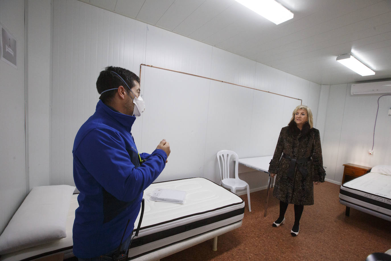 Así es el hospital de campaña montado en la Feria de Valladolid