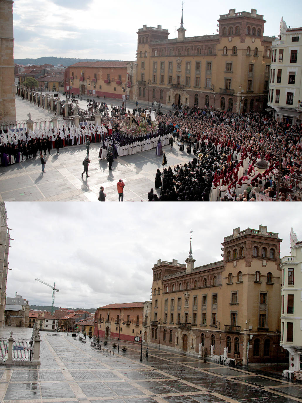 Comparativa de una Semana Santa sin procesiones en Castilla y León