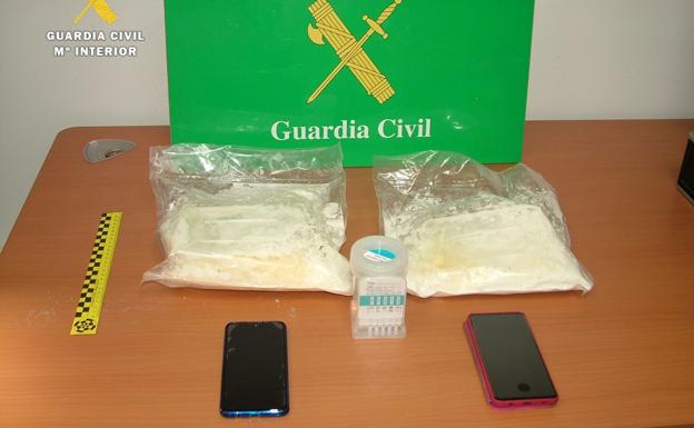 Dos detenidos en Burgos con dos kilos de speed tras evadir un control de Tráfico por el estado de alarma