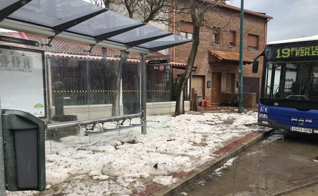 El granizo y la lluvia causan daños en los cultivos de la provincia y anegan un barrio de Valladolid