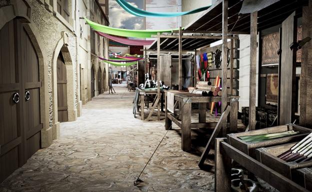 Torrelobatón recrea su mercado comunero con tecnología 3D