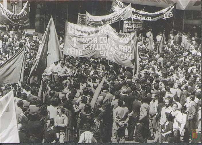 Primero de Mayo en Valladolid en los años 70