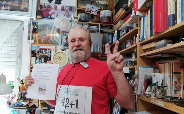 Más de un millar de andarines participan en la Marcha Asprona desde sus casas
