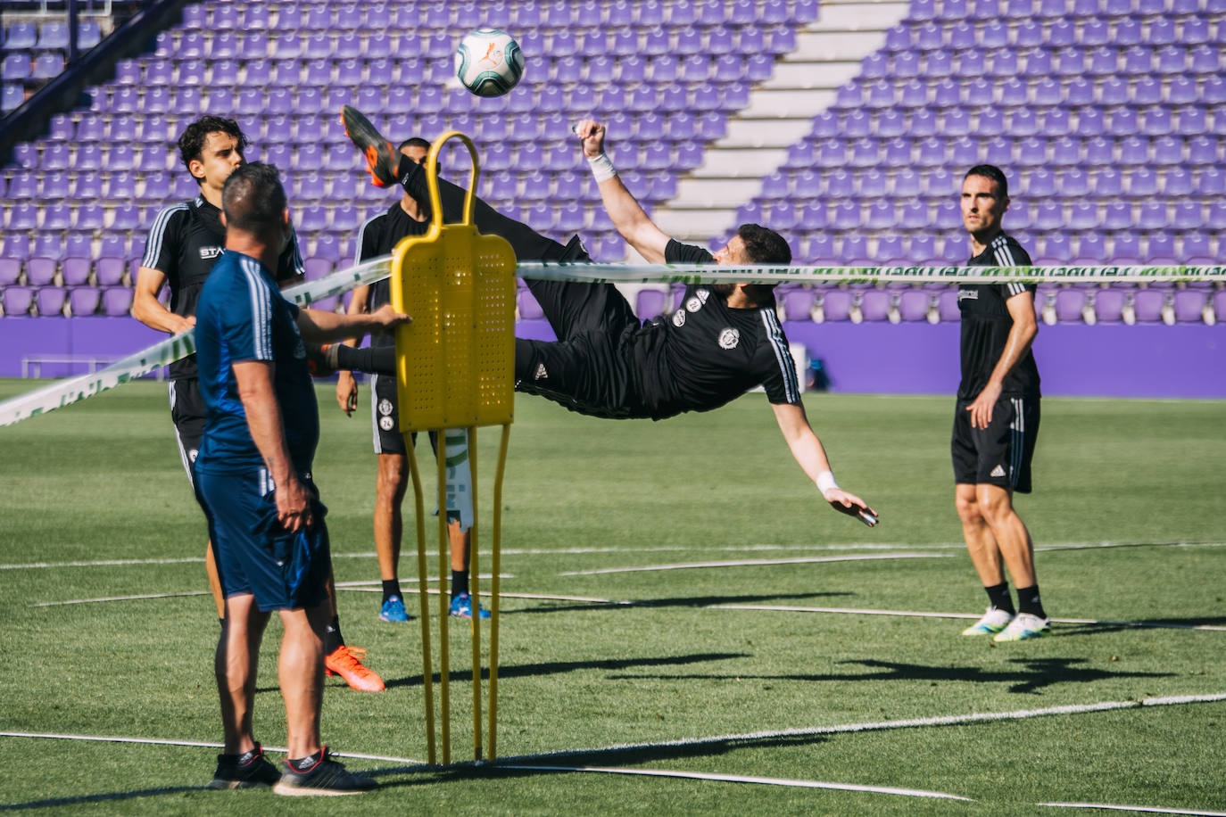 Entrenamiento del Real Valladolid en las instalaciones del club