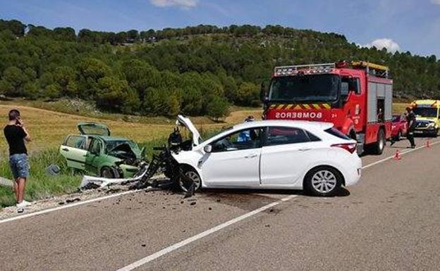Tres heridos, uno evacuado en helicóptero, en un accidente en Cogeces del Monte