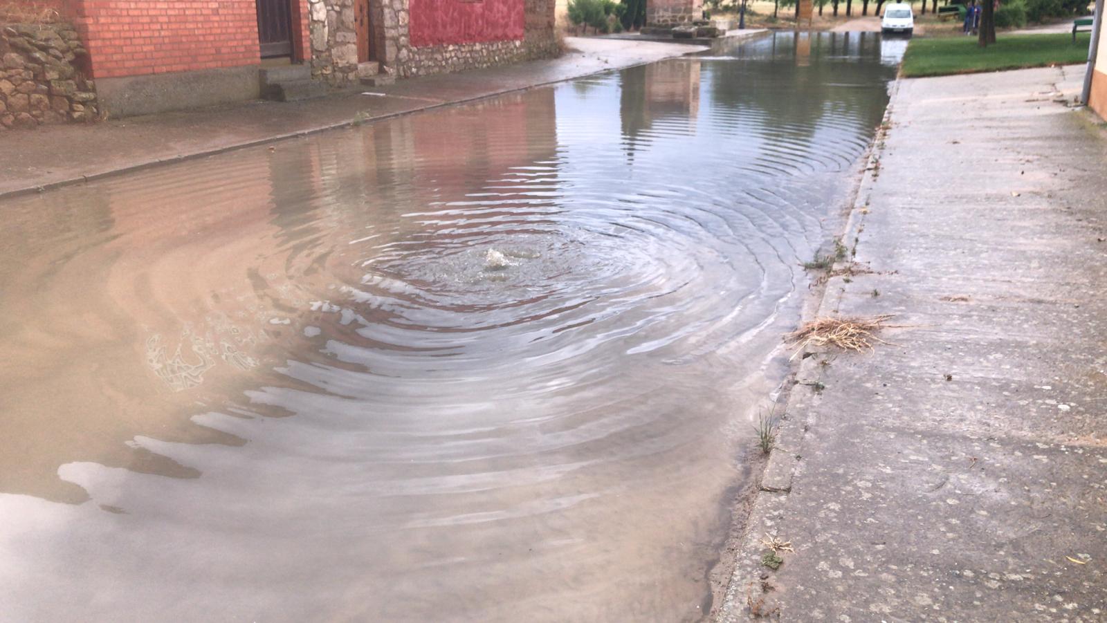 Lluvia y granizo en la provincia de Valladolid