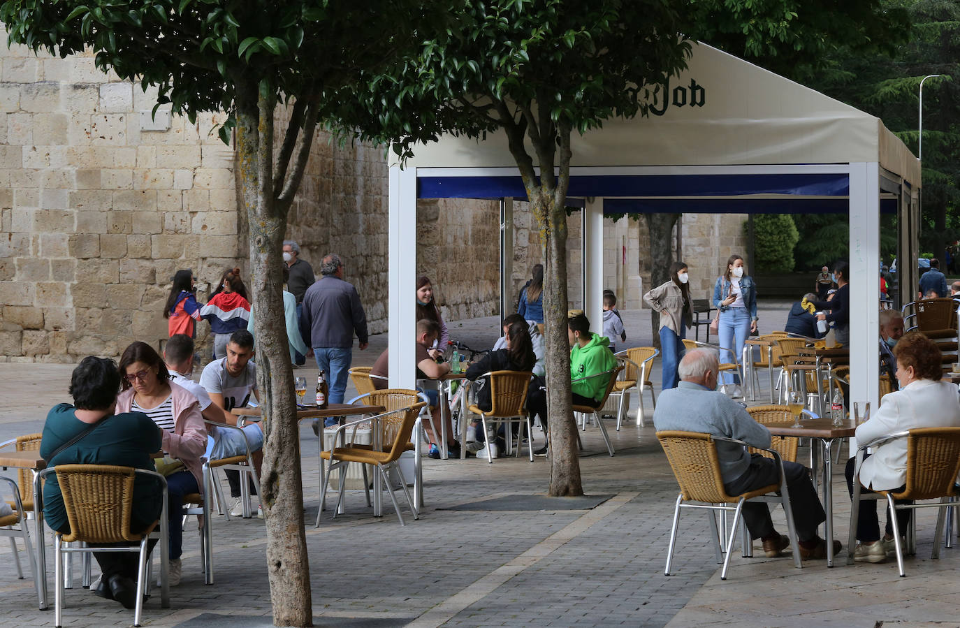 El Ayuntamiento de Palencia califica de infundada la crítica a la medición de las terrazas